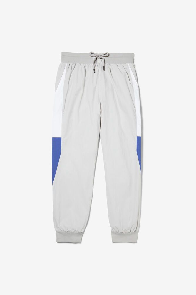 Fila Pants Mens Grey/White/Blue - Destin Color Blocked Track - Philippines 0571438-NI